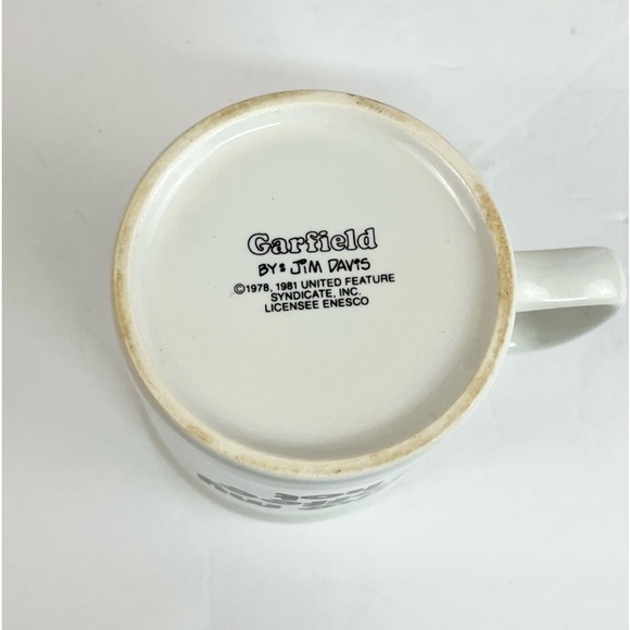 Vintage 1981 Jim Davis I Like My Coffee Hot Garfield Coffee Mug - Picture 9 of 11